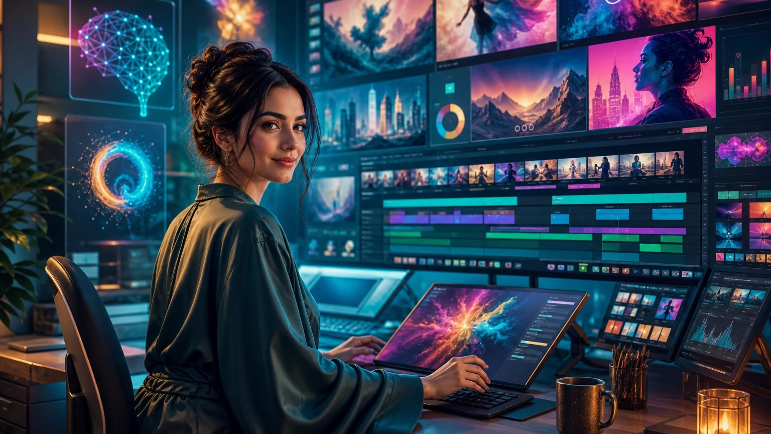 marIA generating creative media assets for SMB campaigns
