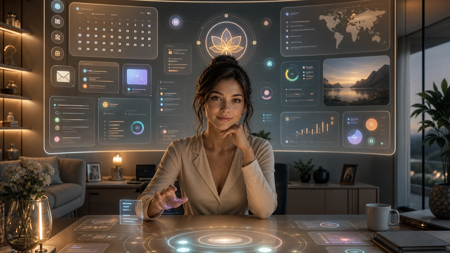 marIA organizing calendar, inbox and business operations